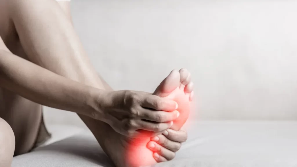 image showing foot pain
